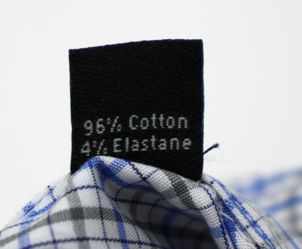 Men's Store Bloomingdale's Dress Shirt Mens 14.5 Blue Grey Stretch Long Sleeve - Picture 6 of 7